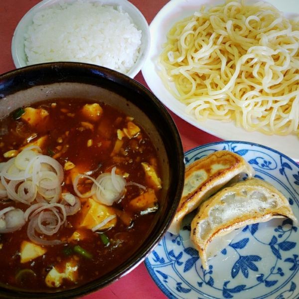 「冷やしマーボラーメンセット ８５０円」@金丸珍來の写真