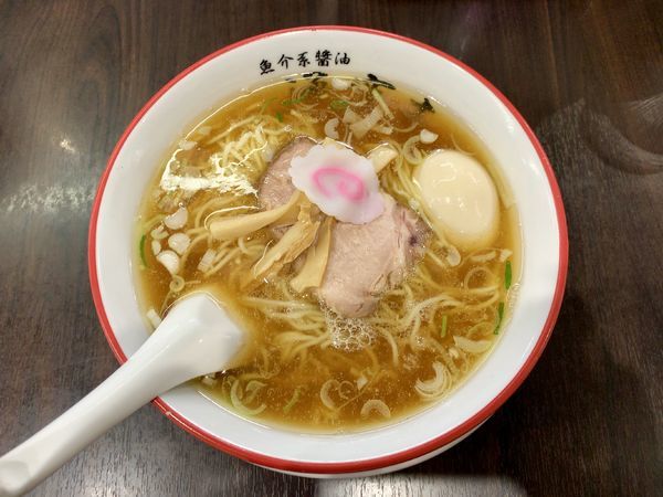 「らー麺 麺中盛」@煮干しらーめん 海空土 吉岡店の写真