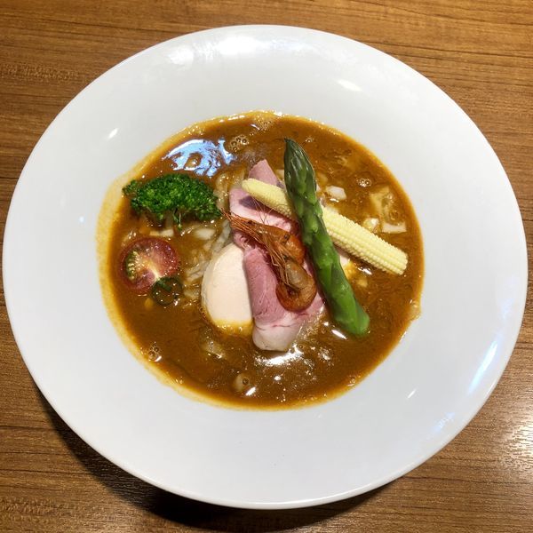 「【限定】オマールエビのアメリケーヌヌードル￥950」@寿製麺よしかわ 川越店の写真