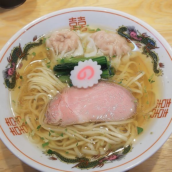 「山椒ラーメン＋肉ワンタン」@キング製麺の写真
