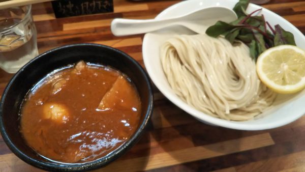 「オマール海老トマトつけ麺」@鮮魚らーめん 五ノ神水産の写真