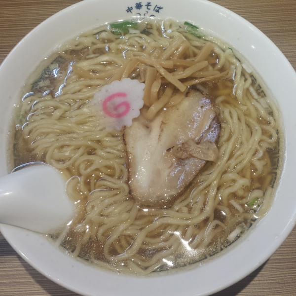 「中華そば 白(手もみ麺)680円」@中華そば 六感堂の写真