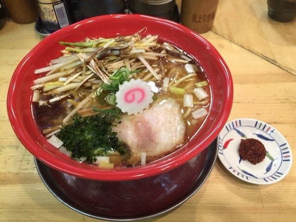 「机上のネギ味噌中華」@我的中華そば 机上の空論。の写真