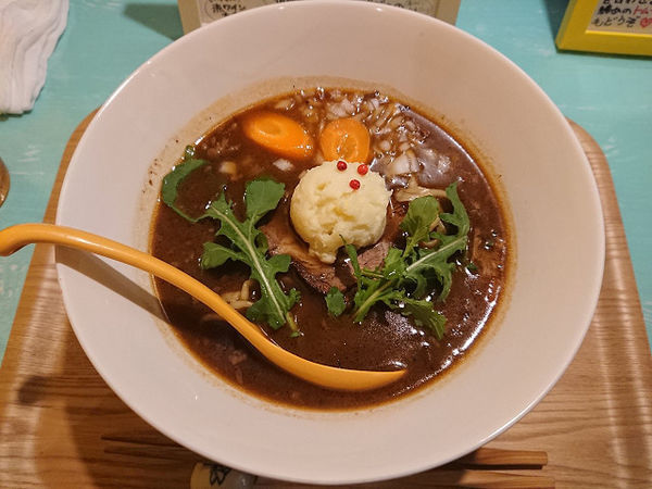 「ビーフラーメン（並）」@ビーフラーメン&つけ麺 シゲジンの写真