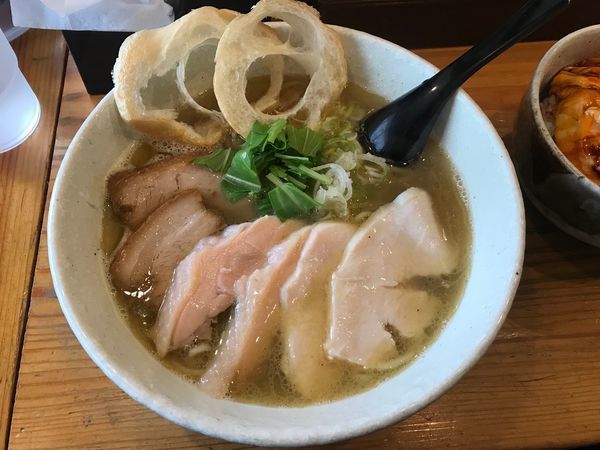 「塩ミックス＋ふわ玉丼（小）」@らーめん専門 和海の写真