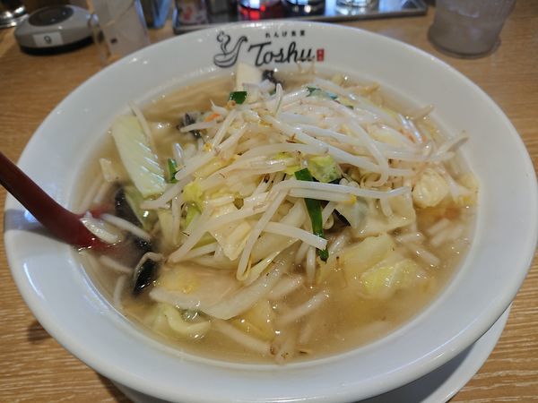 「野菜たっぷり塩たんめん 550円」@れんげ食堂 Toshu アクロスプラザ東久留米店の写真