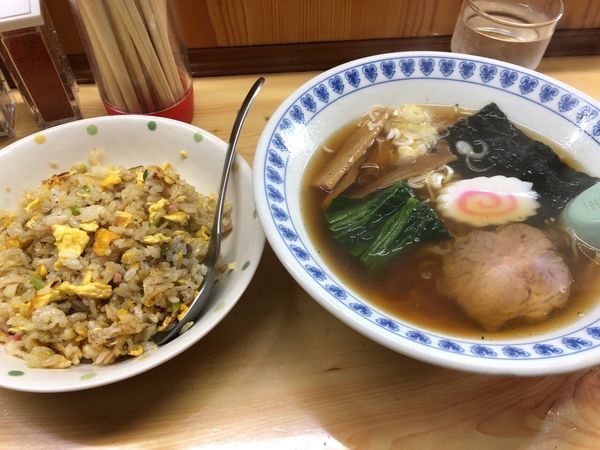 「支那そば+ミニチャーハン」@前橋城の写真