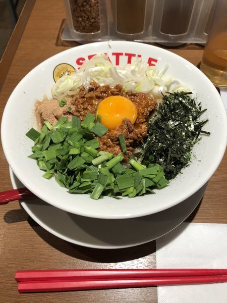 「台湾まぜそば」@Seattle Ramen Standの写真