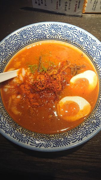 「濃厚辛味噌鶏そば」@濃厚鶏そば 麺屋たけいち渋谷邸の写真