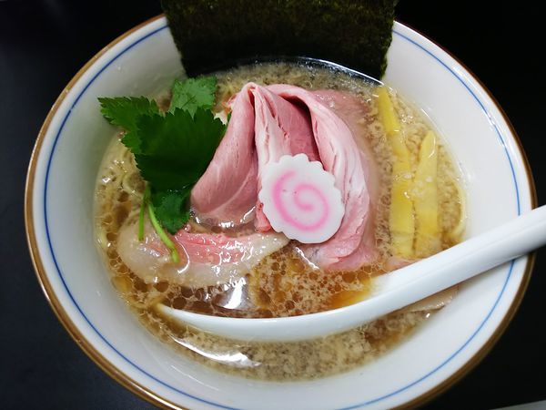 「背油魚介そば」@中華そば 四つ葉 全国味の逸品会の写真