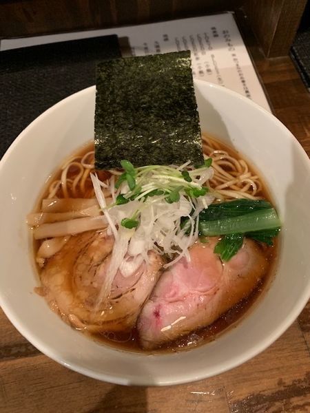 「支那そば 850円　大盛100円」@日本橋 製麺庵 なな蓮の写真