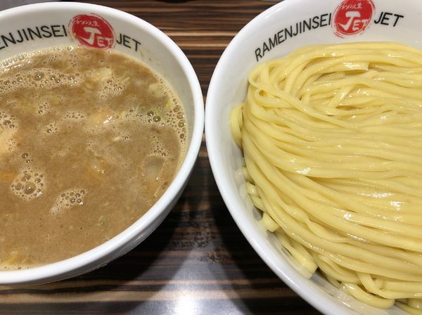 「鶏煮込みつけ麺」@ラーメン人生 JET 福島本店の写真