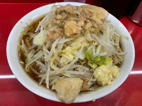 「小ラーメン(ヤサイ・ニンニク・アブラ)」@ラーメン二郎 越谷店の写真