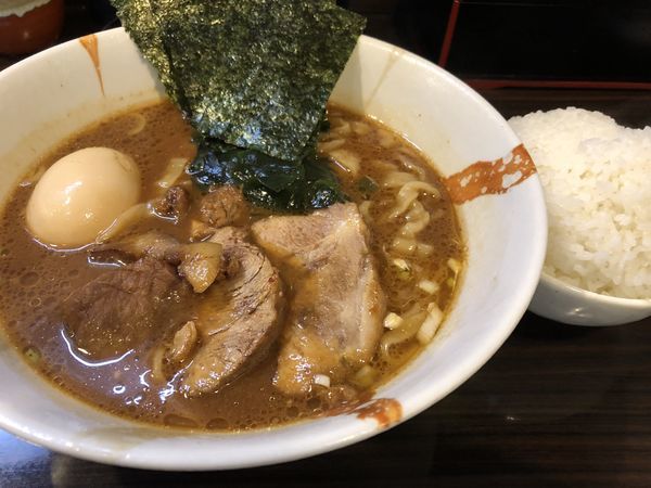 「魚介味噌らーめん味玉ライス」@麺屋 優創の写真