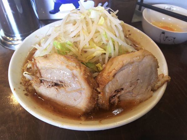 「ミニラーメン（ヤサイ）￥700＋生卵￥50」@麺屋 歩夢の写真