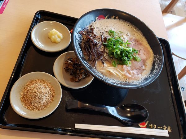 「博多豚骨ラーメン【粉おとし】」@博多一幸舎 ららぽーと立川立飛店の写真