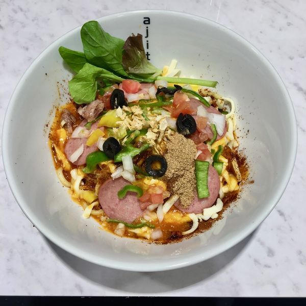 ピザソバ＋〆のリゾット