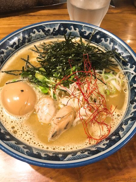 「牡蠣の拉麺」@麺や佐市の写真
