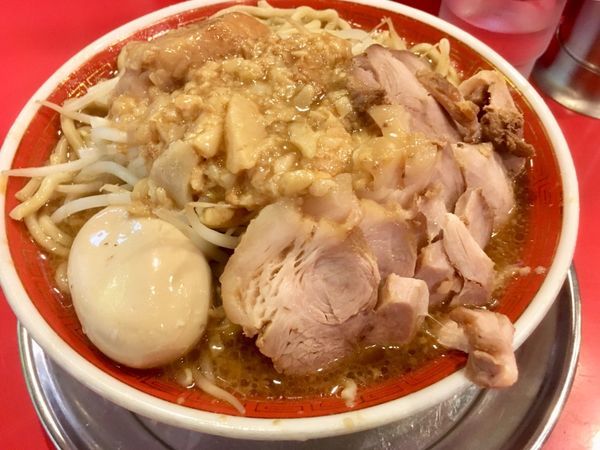 「大豚850円+味玉100円 脂マシマシ」@ラーメンタロー 大森の陣の写真