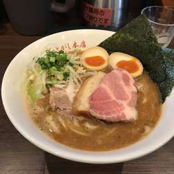 とがしのら〜麺（エビ白、大盛）
