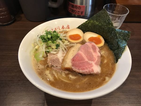 「とがしのら〜麺（エビ白、大盛）」@麺屋とがしの写真