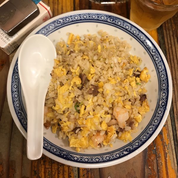 「揚州炒飯（セット半チャーハン）」@中国ラーメン 揚州商人 立川店の写真