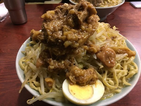 「富士丸ラーメン(麺大盛り)＋ニンニクちょいアブラ」@ラーメン富士丸 神谷本店の写真