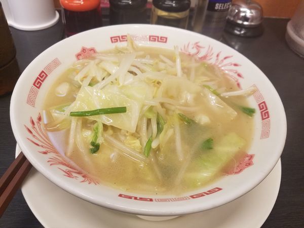 「野菜たっぷりタンメン(麺少なめ)」@日高屋 市川南口店の写真