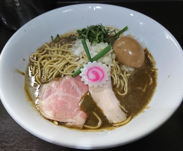 「味玉濃密煮干そば(980円)」@中華そば いづるの写真