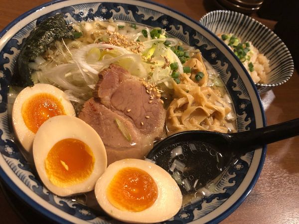 「ひのでやラーメン+ミニ帆立ご飯」@和風楽麺 四代目 ひのでや 大宮店の写真