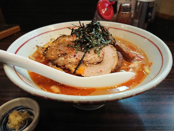 「辛ねぎ味噌らー麺」@らー麺 あけどやの写真