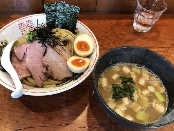 「特製濃厚豚骨魚介つけ麺 柚子風味 中盛」@麺処 ほん田の写真