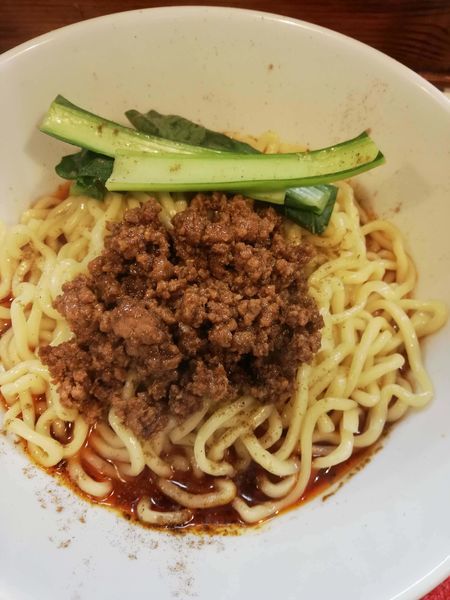 「濃厚汁なし担担麺」@麺や金時の写真