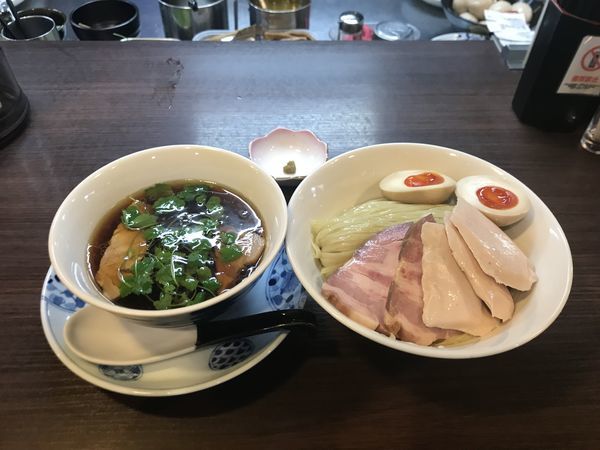 「醤油つけ麺」@らぁ麺 紫陽花の写真