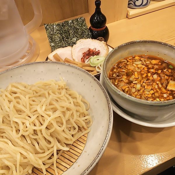 「【限定】辛いつけそば」@中華そば 笑歩の写真