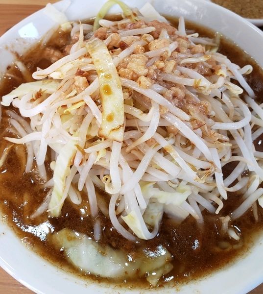 「ミニラーメン150g+豚マシ+魚粉」@立川マシマシ 東金市役所ご近所店の写真