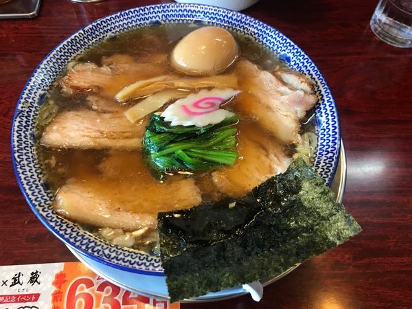 「ちゃーしゅーめん930円+煮卵10円税抜き」@ちゃーしゅうや武蔵 モラージュ菖蒲店の写真