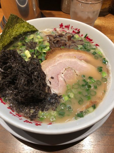 「ラーメン ノリトッピング」@九州ラーメン つばめ軒の写真