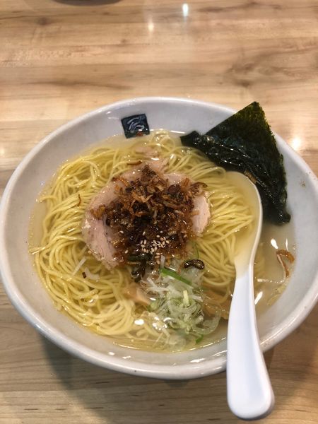 「黒揚げネギラーメン(塩)」@いちろくらーめん 福井駅前店の写真