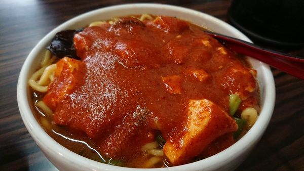 「【限定】にんにく麻婆麺 大＋飯」@味噌麺処 花道庵の写真