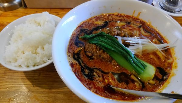 「汁あり担々麺、ライス」@Dandan spicy noodlesの写真