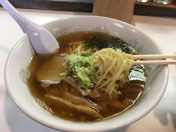 「手打ちらーめん」@飯城園の写真