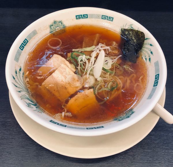 「中華そば（固め￥390）」@日高屋 上野広小路店の写真