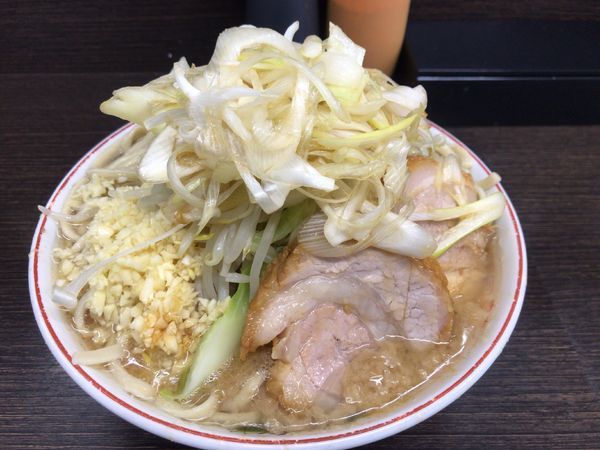 「小ラーメン(ニンニク)+ネギ 850円」@ラーメン二郎 川越店の写真