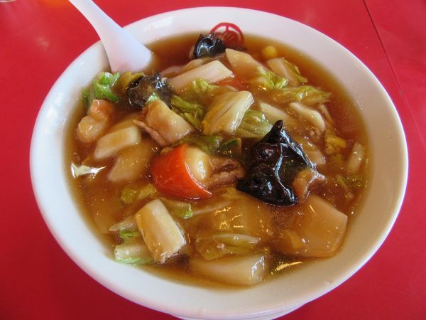 「うまに麺（７７０円）＋餃子３００円」@珍來 取手店の写真