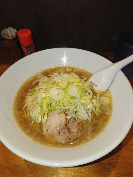 「肉そば(中、ねぎまし)」@自家製麺 伊藤の写真