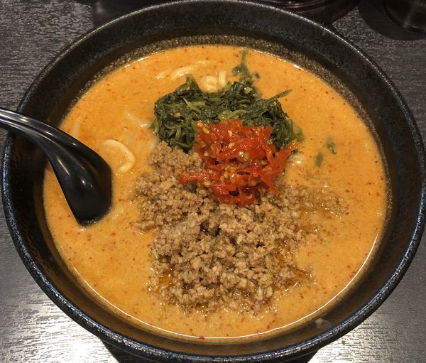 「地獄の担担麺・中級編（￥900）」@地獄の担担麺 天竜 トツカーナモール店の写真