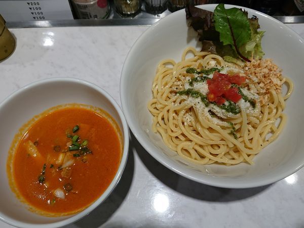 「つけ麺ロッソ＋〆のリゾット」@ajito ism shinjuku baseの写真