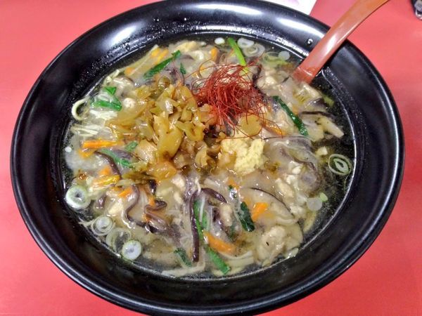 「期間限定 肉絲塩湯麺」@和風らーめん はるやの写真