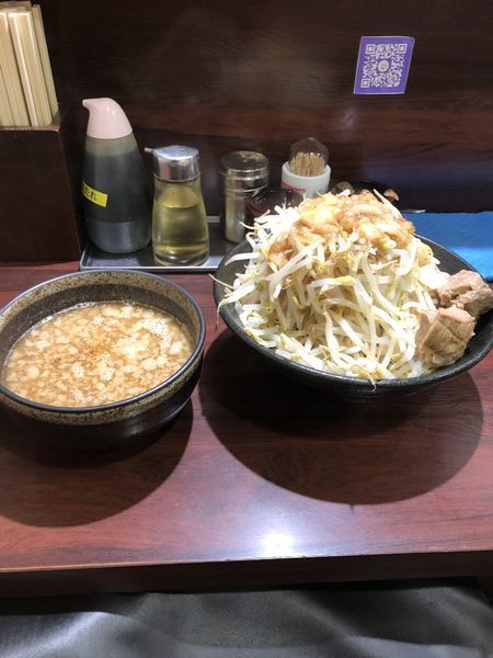 「GENDA満腹つけ麺 800円（300g、野菜アブラ多め）」@らーめん GENDAの写真